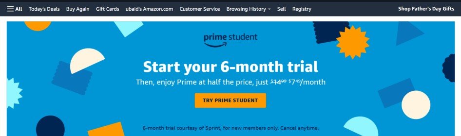free Amazon prime